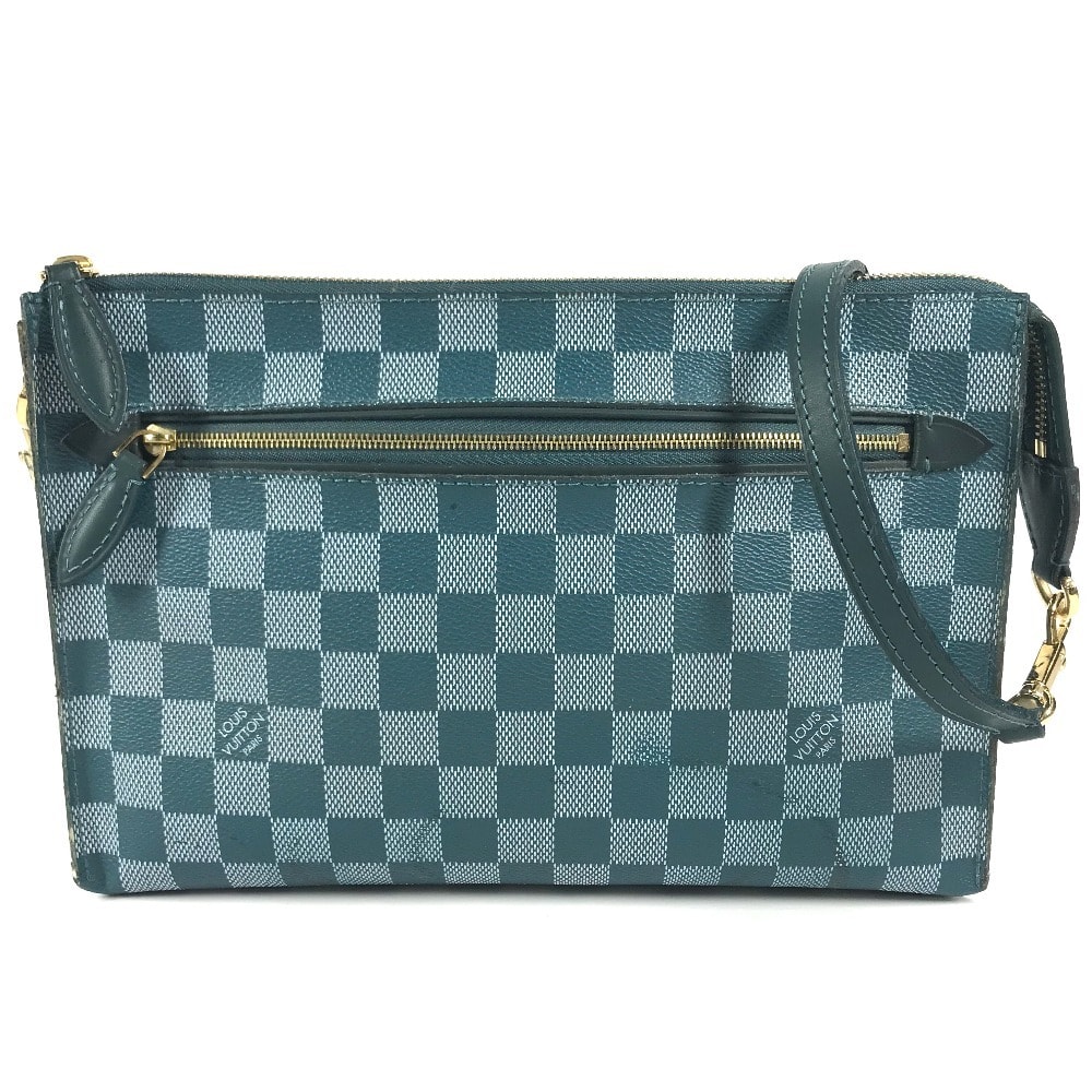 ルイヴィトン LOUIS VUITTON モジュール N41310 ダミエカラー カバン 斜め掛け ポシェット ショルダーバッグ ダミエキャンバス シアン グリーン