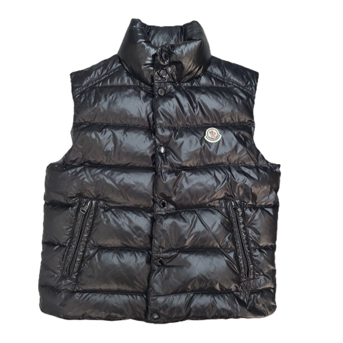 MONCLER モンクレール TIB ティブ ロゴワッペン 1 Mサイズ ダウンベスト 020914135050 ナイロン ブラック  メンズ【中古】