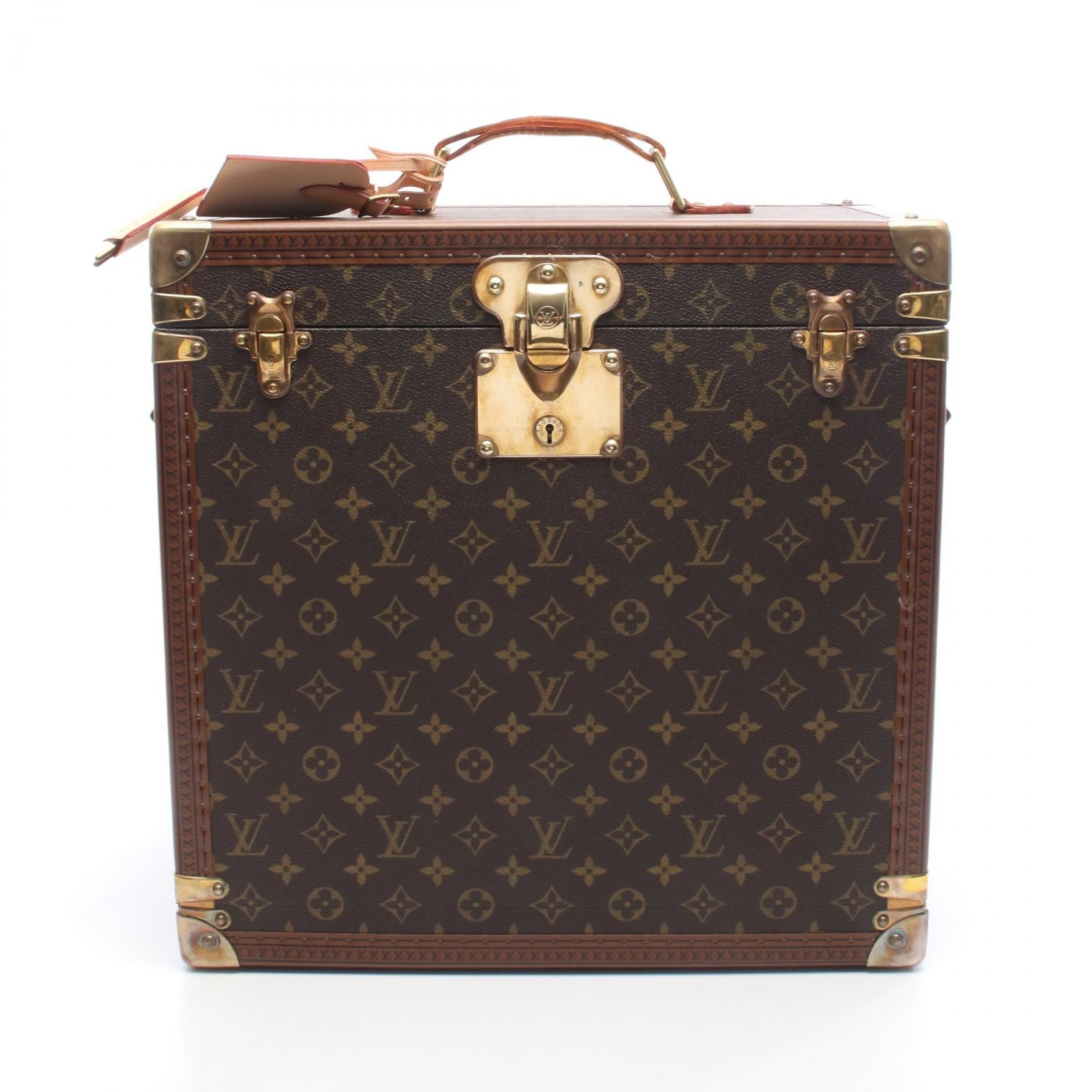 ルイ・ヴィトン LOUIS VUITTON ボワット マン モントル モノグラム スーツケース バッグ PVCコーティングキャンバス レザー レディース ブラウン系 M48122 【中古】