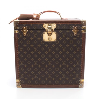 ルイ・ヴィトン LOUIS VUITTON ボワット マン モントル モノグラム スーツケース バッグ PVCコーティングキャンバス レザー レディース ブラウン系 M48122 【中古】