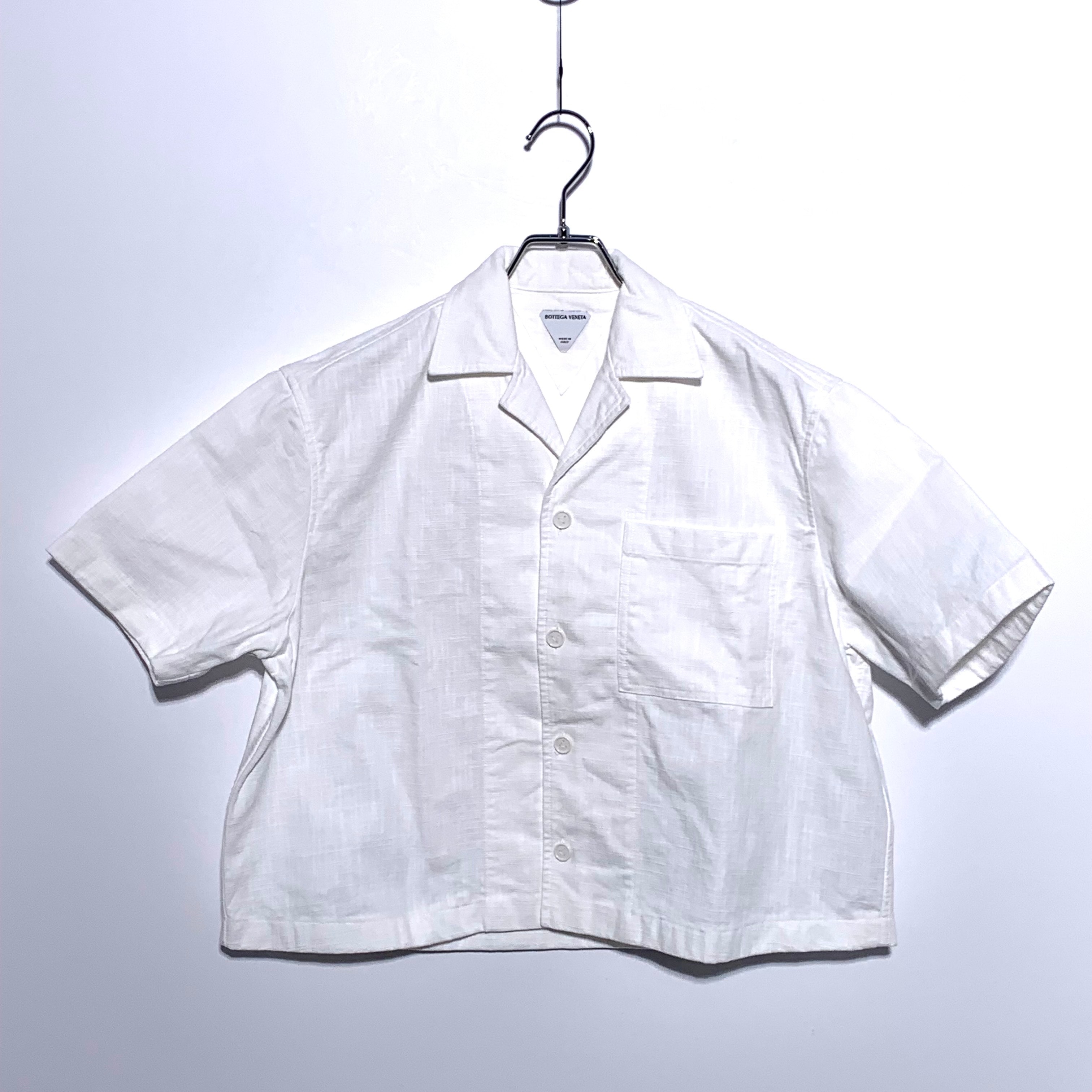Bottega Veneta Bottega Veneta Short Sleeve Shirt in Chalk White