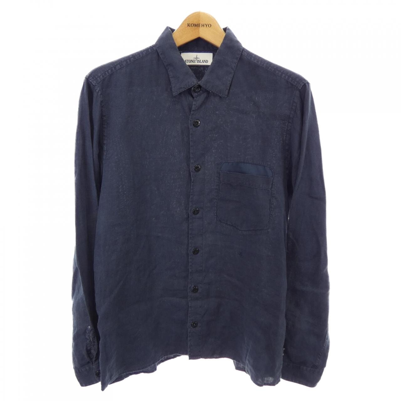 Stone Island Midnight Blue Stretch Pique Polo Shirt 