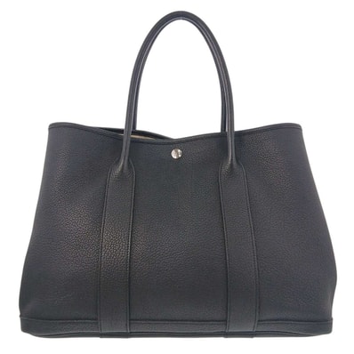 HERMES エルメス ガーデンパーティ 36 PM ネゴンダ トートバッグ ネゴンダ ブラック シルバー金具 □L(2008)刻印 レディース【中古】