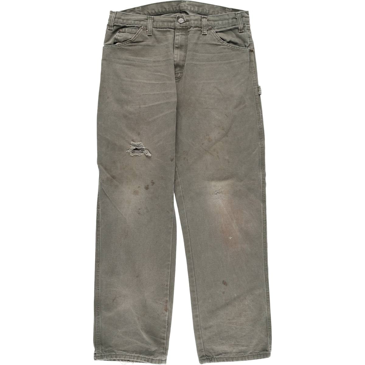 古着 ディッキーズ Dickies ダックペインターパンツ メンズw34相当/eaa526308