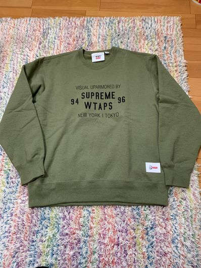 Supreme / WTAPS Crewneck "Light Olive"