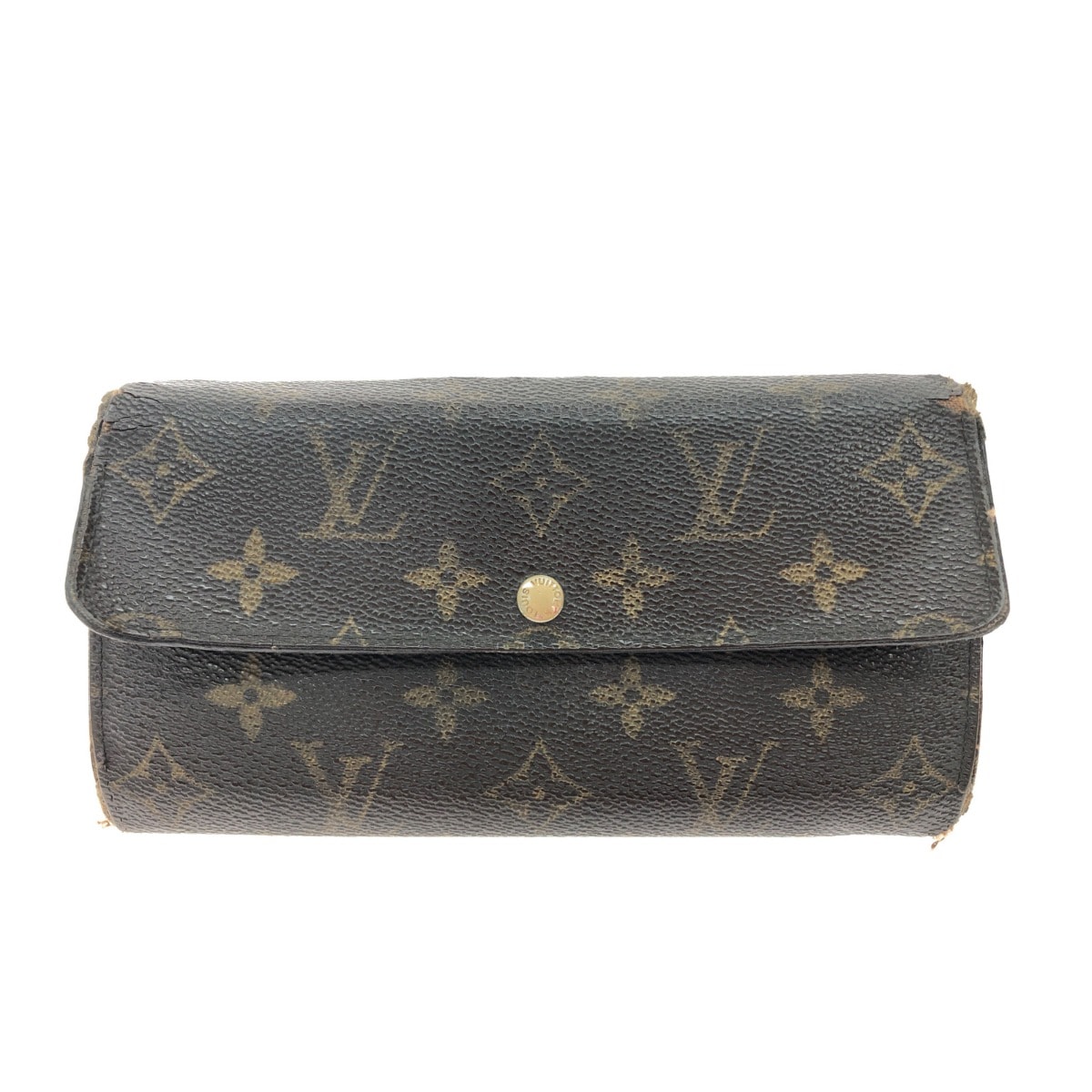 ▼▼LOUIS VUITTON ルイヴィトン レディース 長財布 モノグラム ポルトフォイユ・皿 M61734 ブラウン