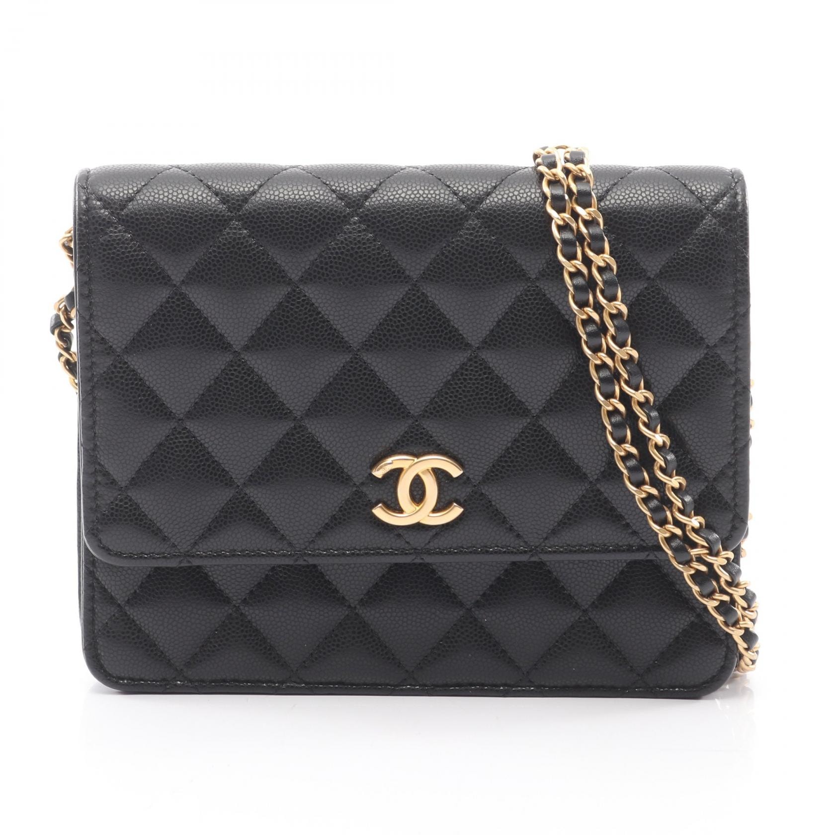 シャネル CHANEL マトラッセ ショルダーバッグ バッグ キャビアスキン(グレインドカーフ) レディース ブラック系 【中古】