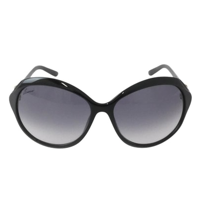 GUCCI グッチ サングラス GG3130/S Rounded Gradient Bamboo バンブー サングラス フレーム:ブラック系 レンズ:ブラック系 59□15-125【中古】