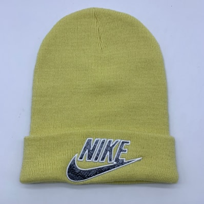 Supreme x Nike Snakeskin Beanie "Yellow"