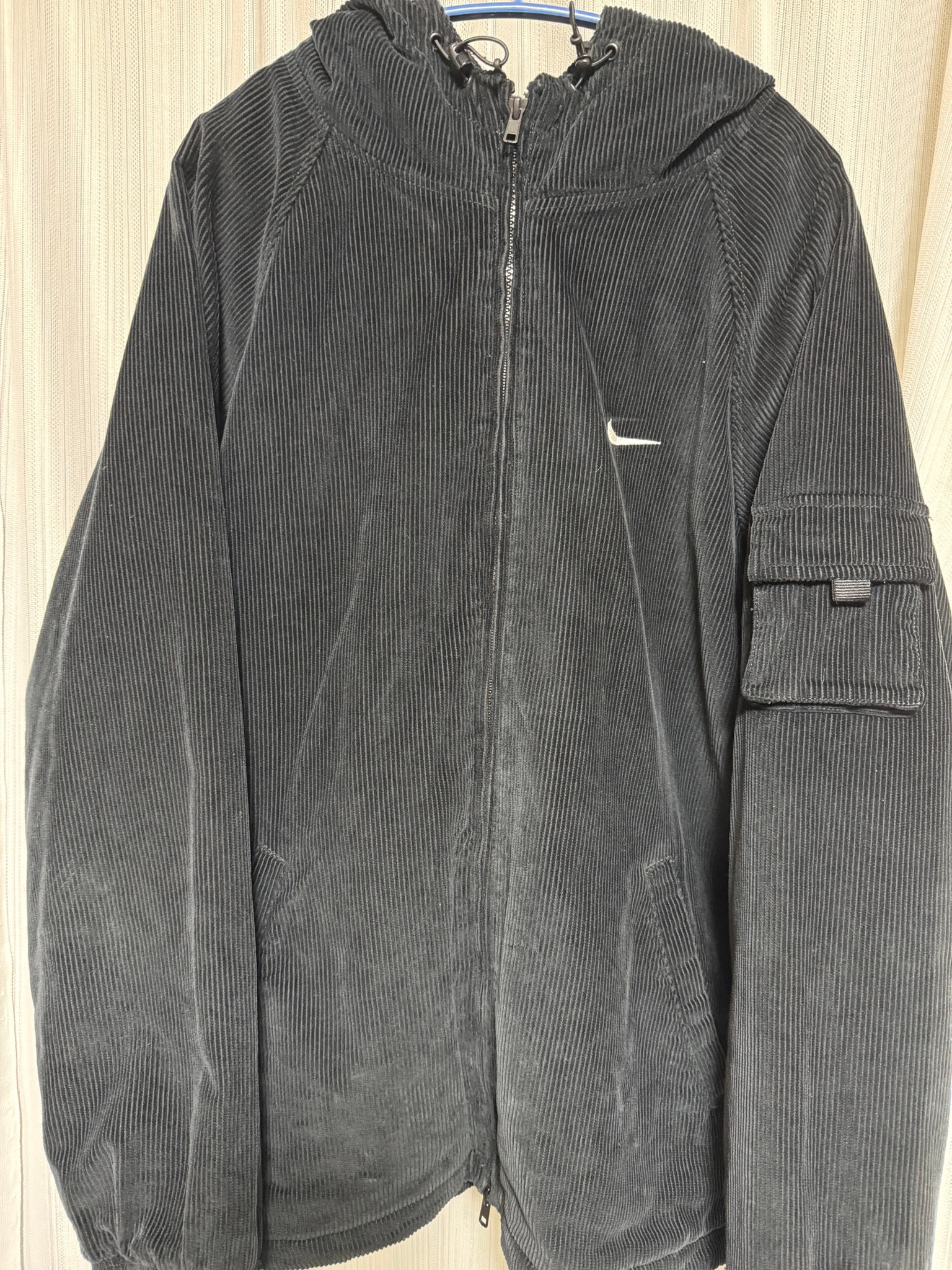 Supreme x Nike Arc Corduroy Hooded Jacket "Black"