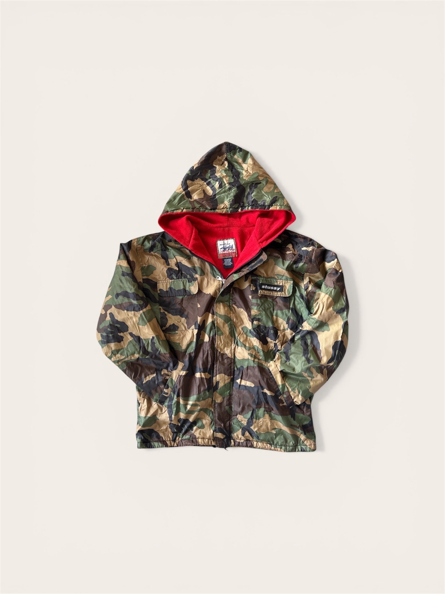 希少 STUSSY ステューシー カモフラ マウンテンジャケット ブルゾン 