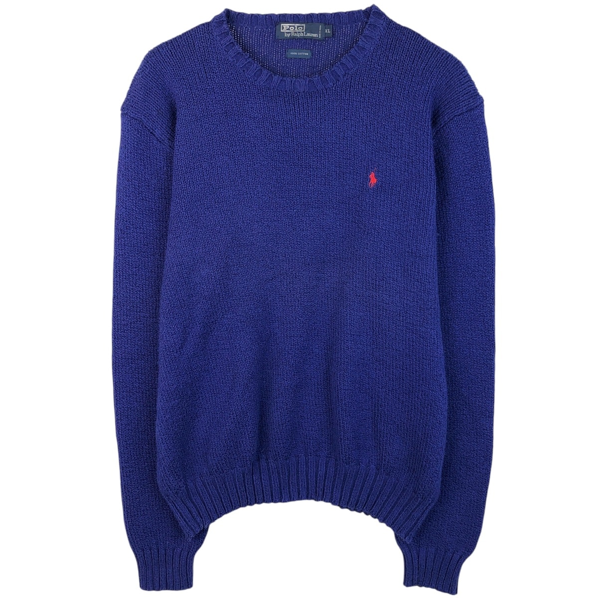 古着 ラルフローレン Ralph Lauren POLO by Ralph Lauren コットンニットセーター メンズXL相当/eaa619205