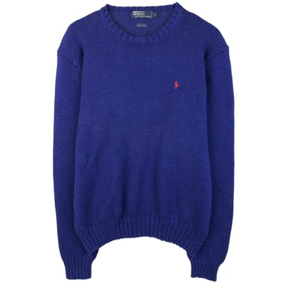 古着 ラルフローレン Ralph Lauren POLO by Ralph Lauren コットンニットセーター メンズXL相当/eaa619205
