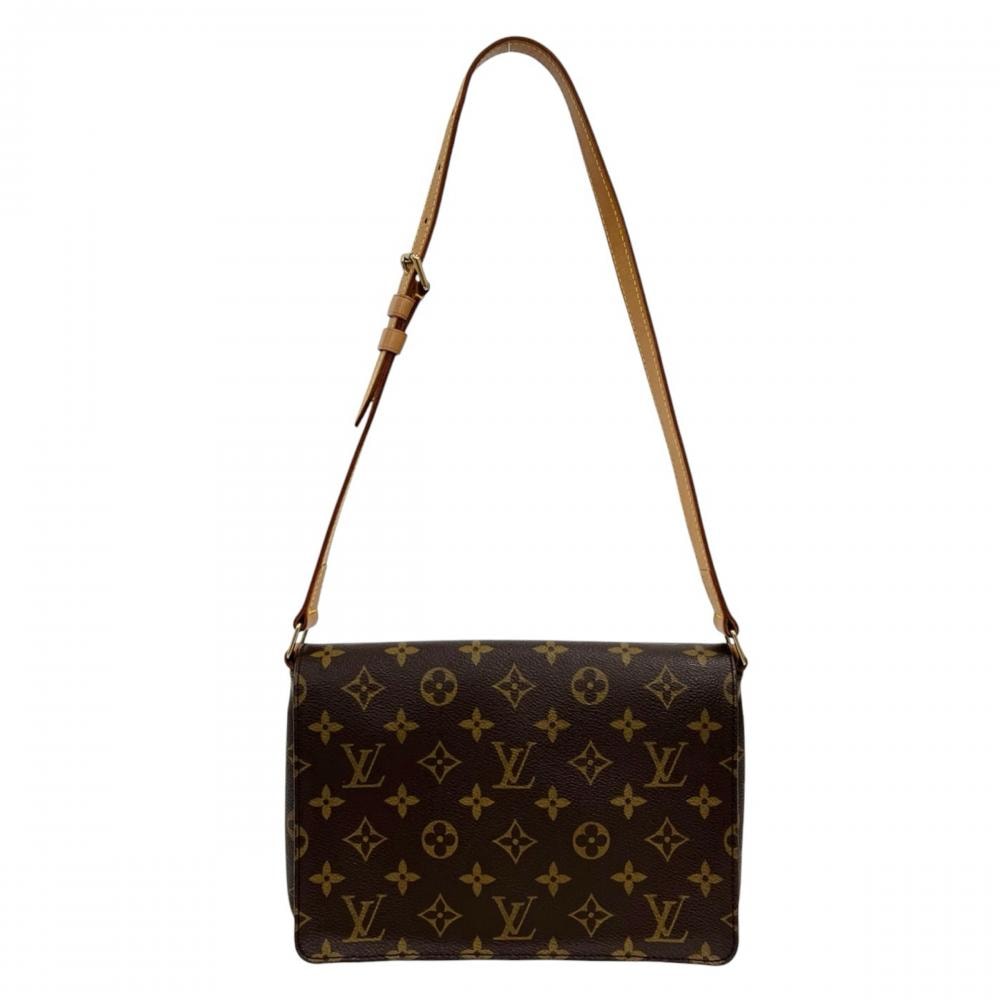 LOUIS VUITTON ルイヴィトン ショルダーバッグ ミュゼット・タンゴ 肩掛け M51388 モノグラムキャンバス ブラウン 茶 ゴールド金具 レディース【中古品】