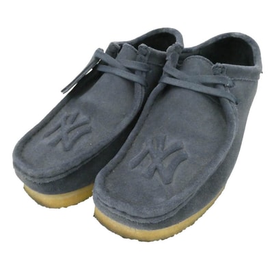 KITH キス Clarks クラークス CLARKS Wallabee Lo クラークス ワラビー シューズ チャコール系 24.5cm【中古】