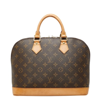 ルイ ヴィトン モノグラム アルマ ハンドバッグ M51130 ブラウン PVC レザー レディース LOUIS VUITTON 中古