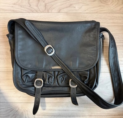 Chrome Hearts Large Gunslinger Strap Leather Shoulder Bag "Black"