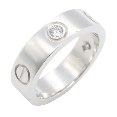 カルティエ CARTIER ラブリング 3PD リング・指輪 ジュエリー K18WG(ホワイトゴールド) ダイヤモンド レディース シルバー系 / クリア系 B4032500 【中古】