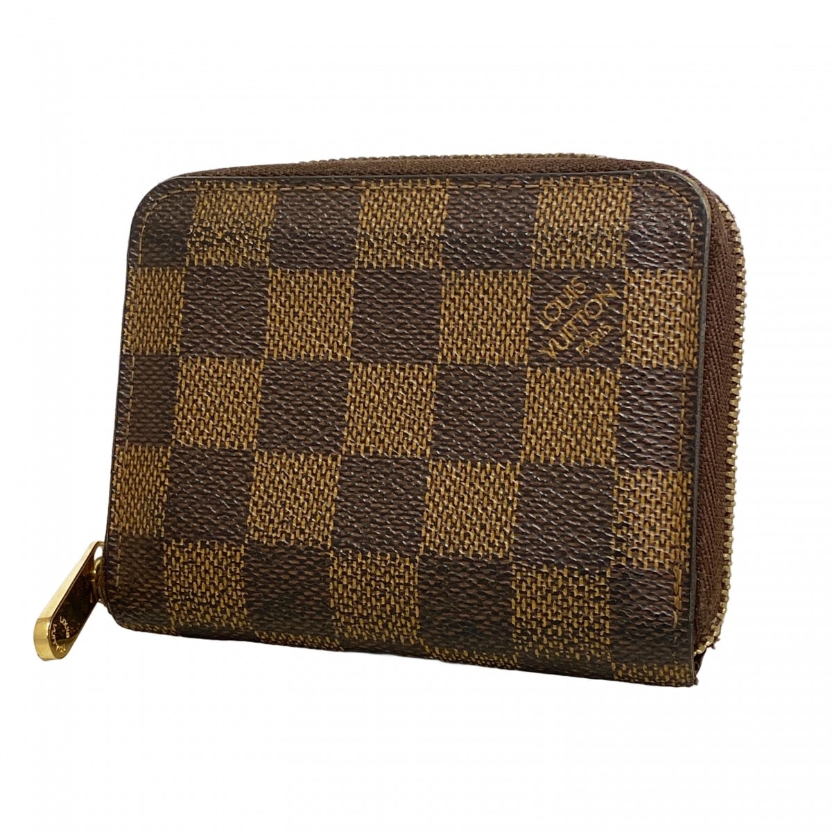 ★最終価格【6cb2772】ルイヴィトン コインケース ダミエ ジッピーコインパース N63070 エベヌ【中古】メンズ レディース ユニセックス