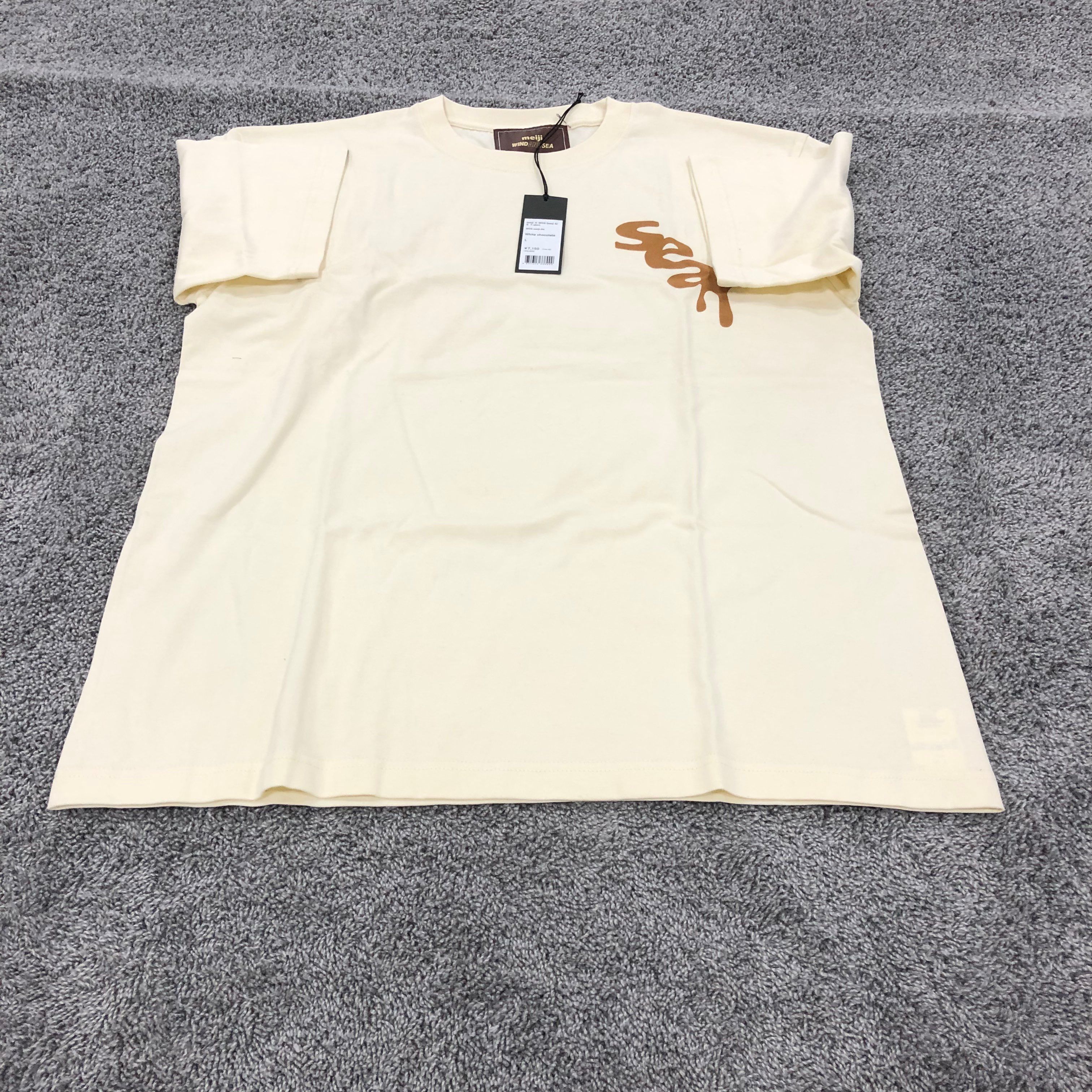 WIND AND SEA x meiji (sea) S/S T-shirt "White Chocolate"