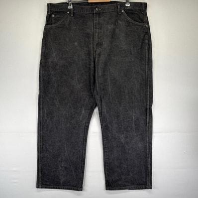 古着 ディッキーズ Dickies デニム パンツ ブラックデニム サイドポケット 大きいサイズ W42×L30 ブラック系 メンズ