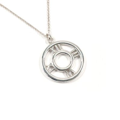 ティファニー ネックレス アトラス オープン メダリオン シルバー
