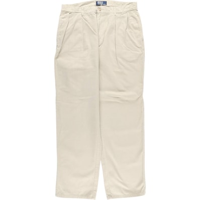 古着 ラルフローレン Ralph Lauren POLO by Ralph Lauren ツータック チノパンツ メンズw35相当/eaa608493