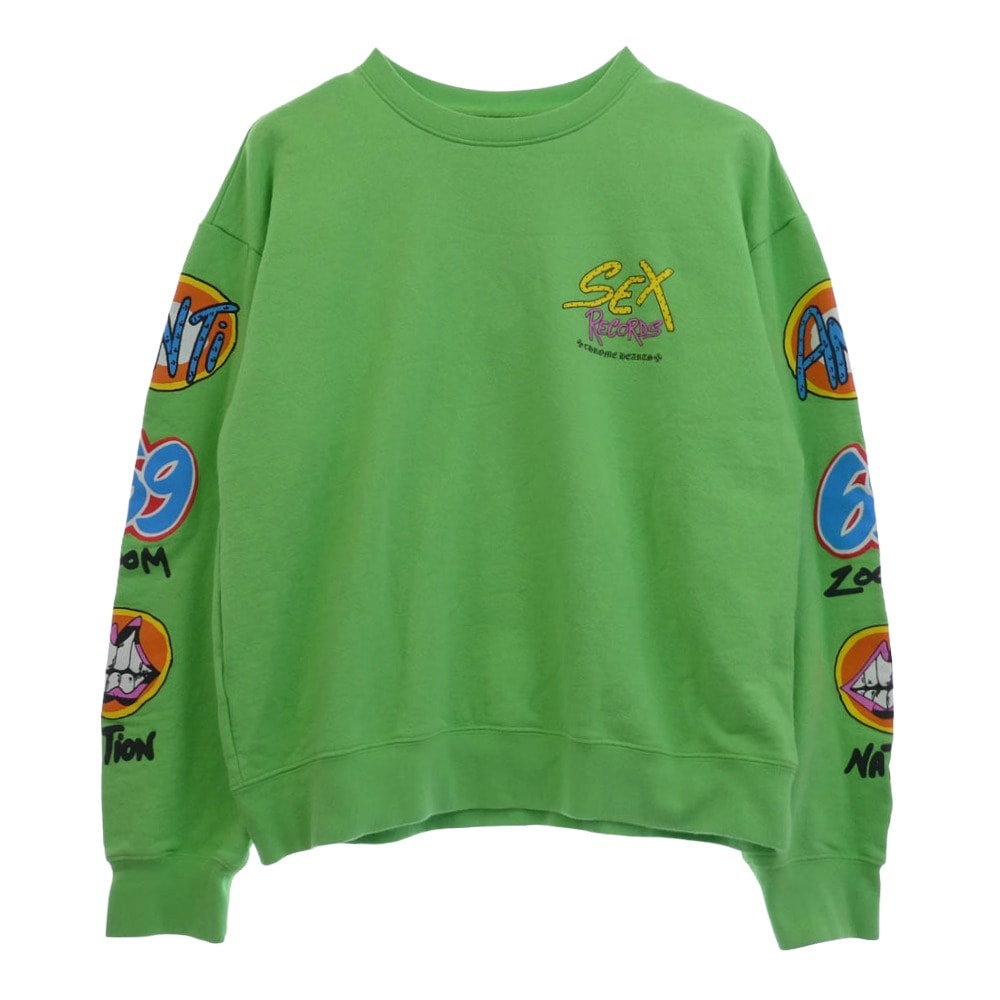 Chrome Hearts Matty Boy Sex Records Crewneck Sweatshirt "Light Green"