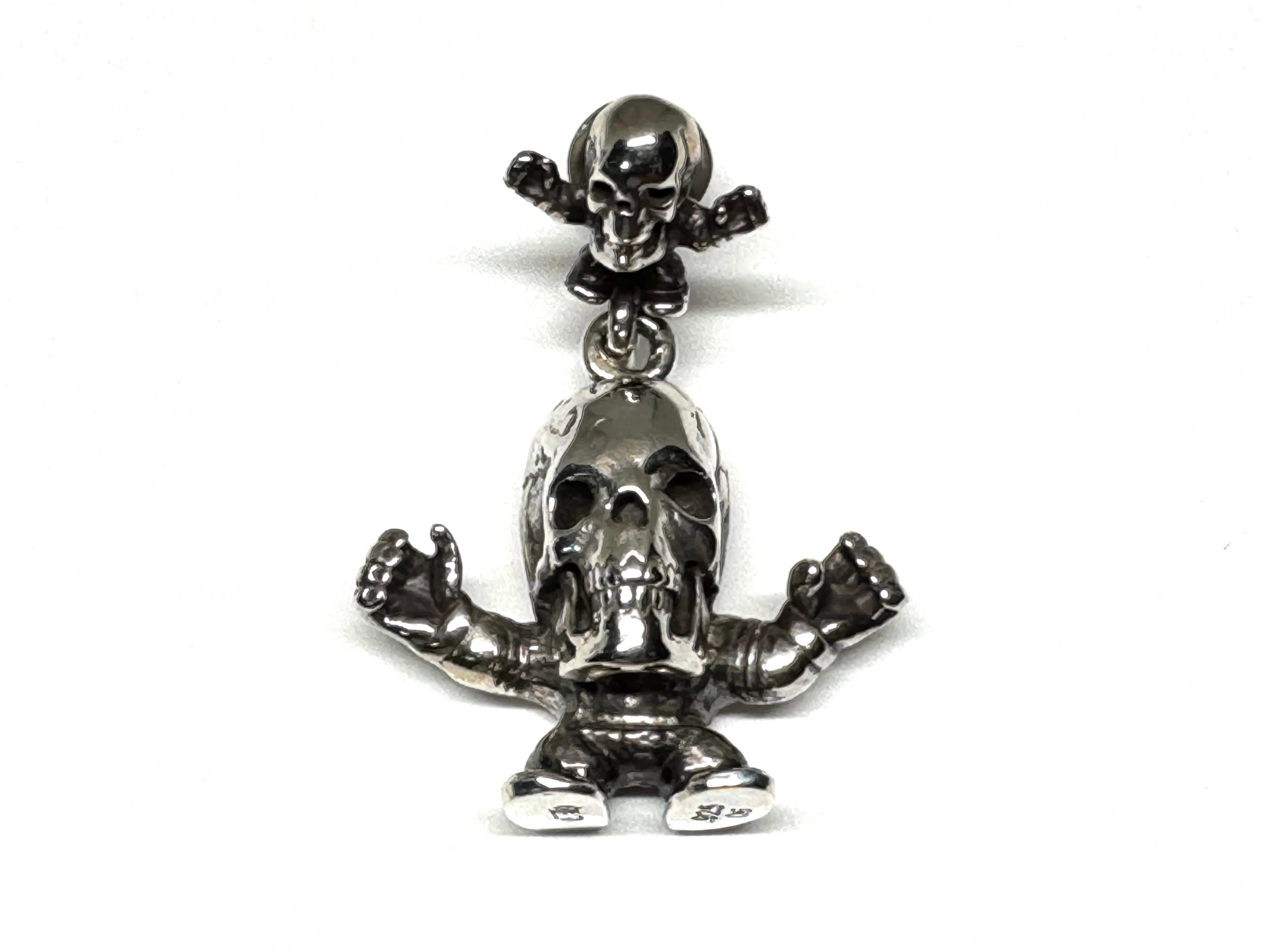 Chrome Hearts Foti Harris Teeter Double Drop Earrings 925 "Silver"