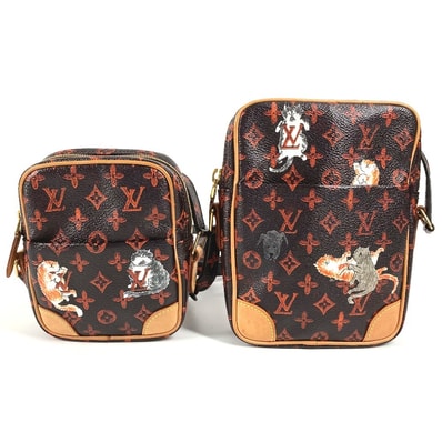 ルイヴィトン LOUIS VUITTON キャットグラム パナム・セット M44399 トランスフォームド モノグラム 猫 ポシェット 斜め掛け カバン ショルダーバッグ モノグラムキャンバス ブラウン