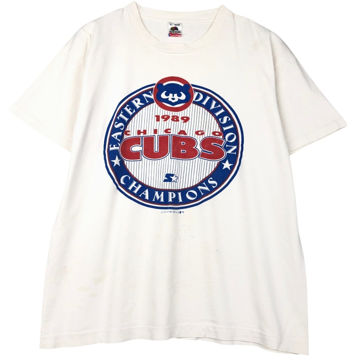 古着 80年代 フルーツオブザルーム FRUIT OF THE LOOM MLB CHICAGO CUBS シカゴカブス スポーツプリントTシャツ USA製 メンズXL相当 ヴィンテージ/eaa656438