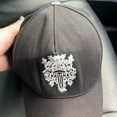 Chrome Hearts Baseball Cap Horseshoe & Cross "Black/White"