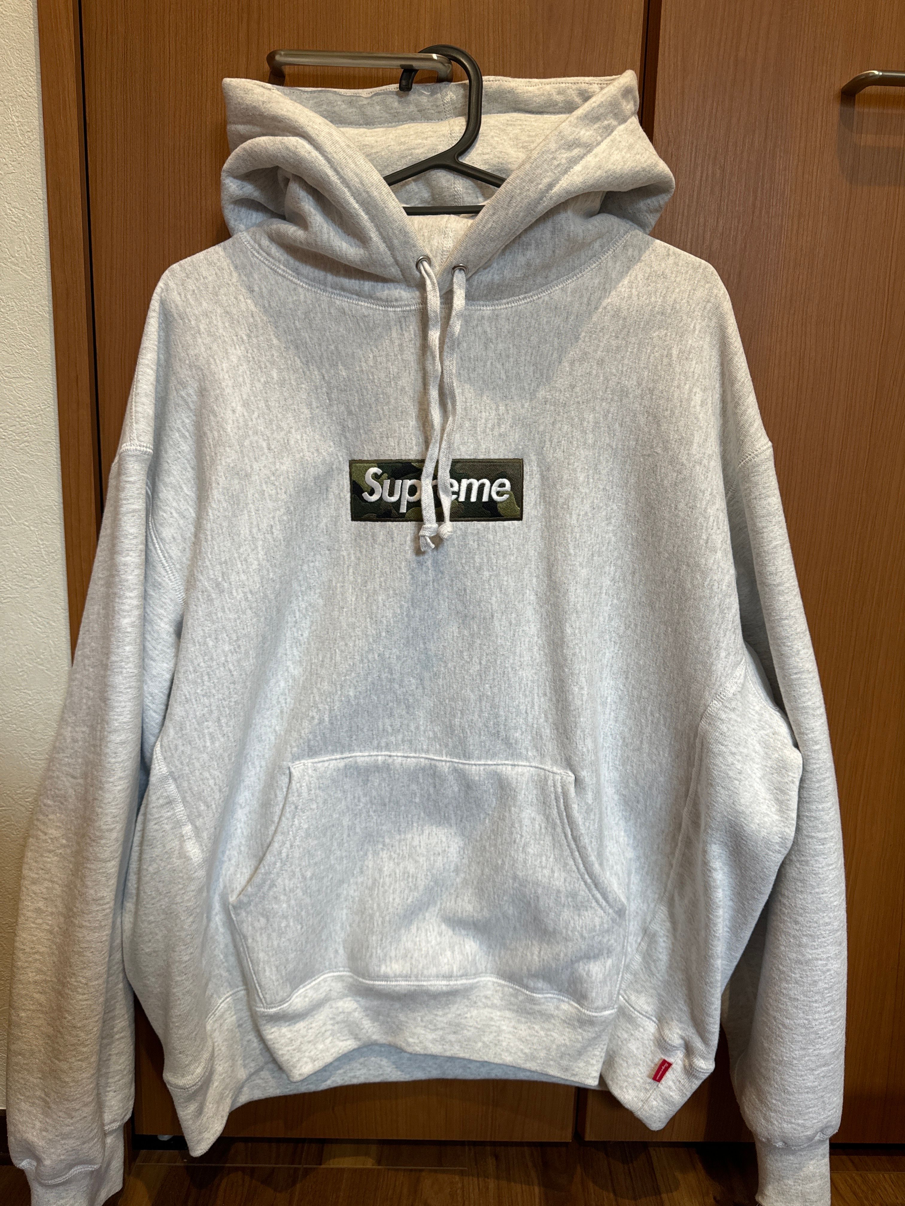 Supreme Box Logo Hooded Sweatshirt "Ash Grey" (23FW)