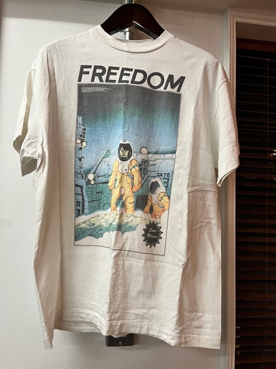 SAINT Mxxxxxx 24SS x FREEDOM Astro Short Sleeve T-Shirt "White"