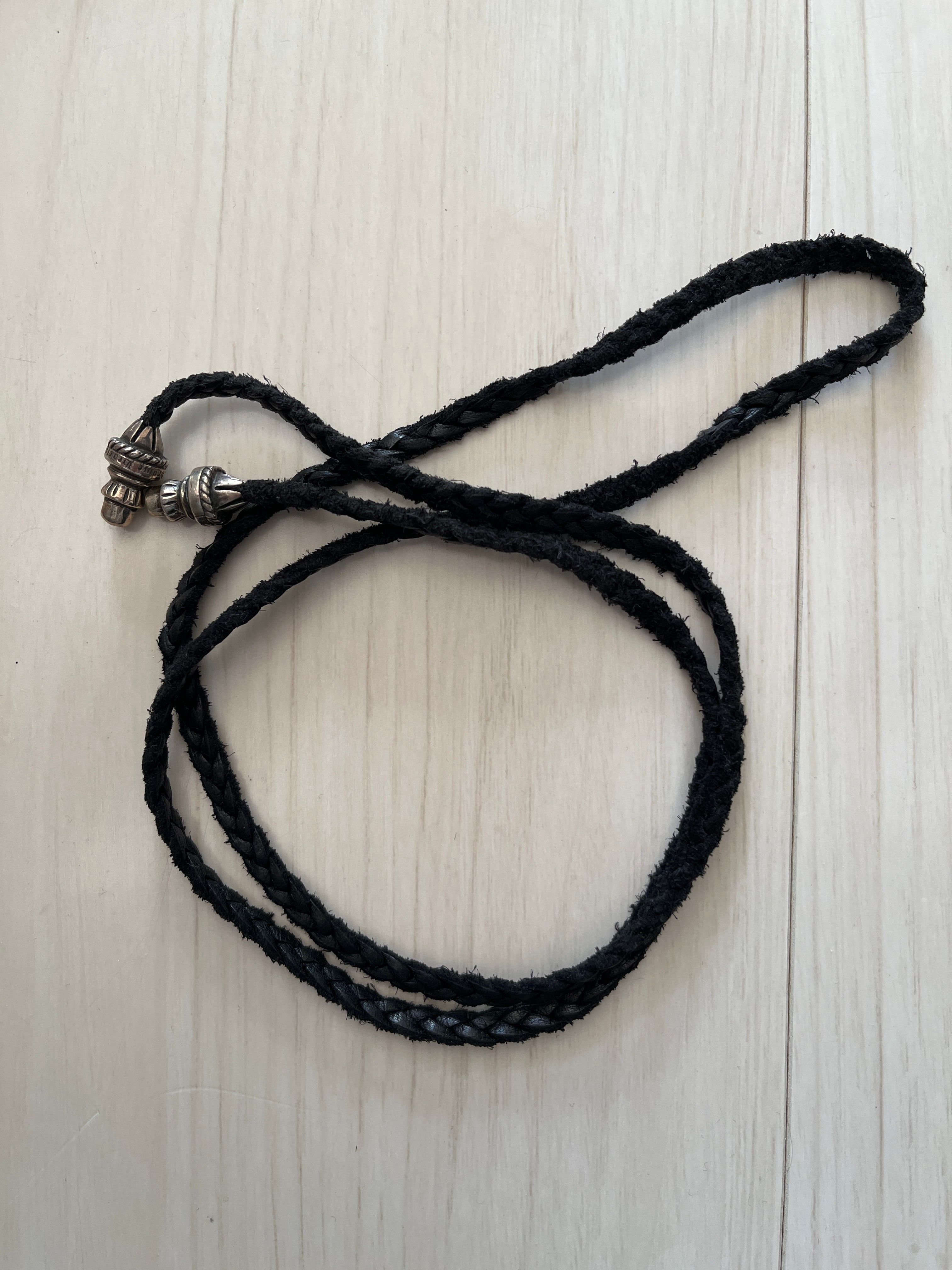 Chrome Hearts Leather Blade Small Barrel Chip "Black"