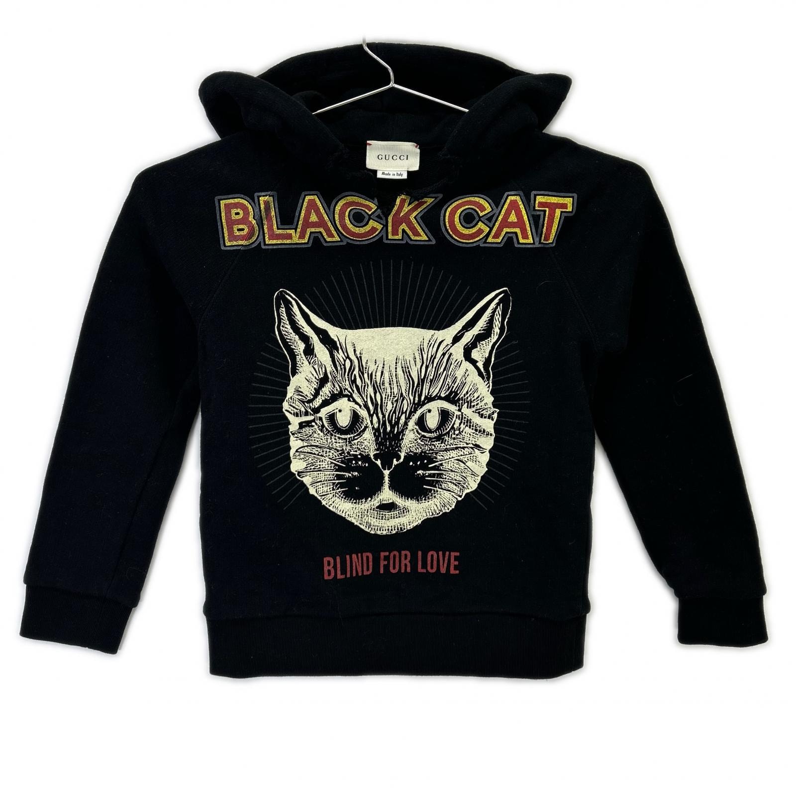 グッチ 520775 ブラックキャット フーディー パーカー 5