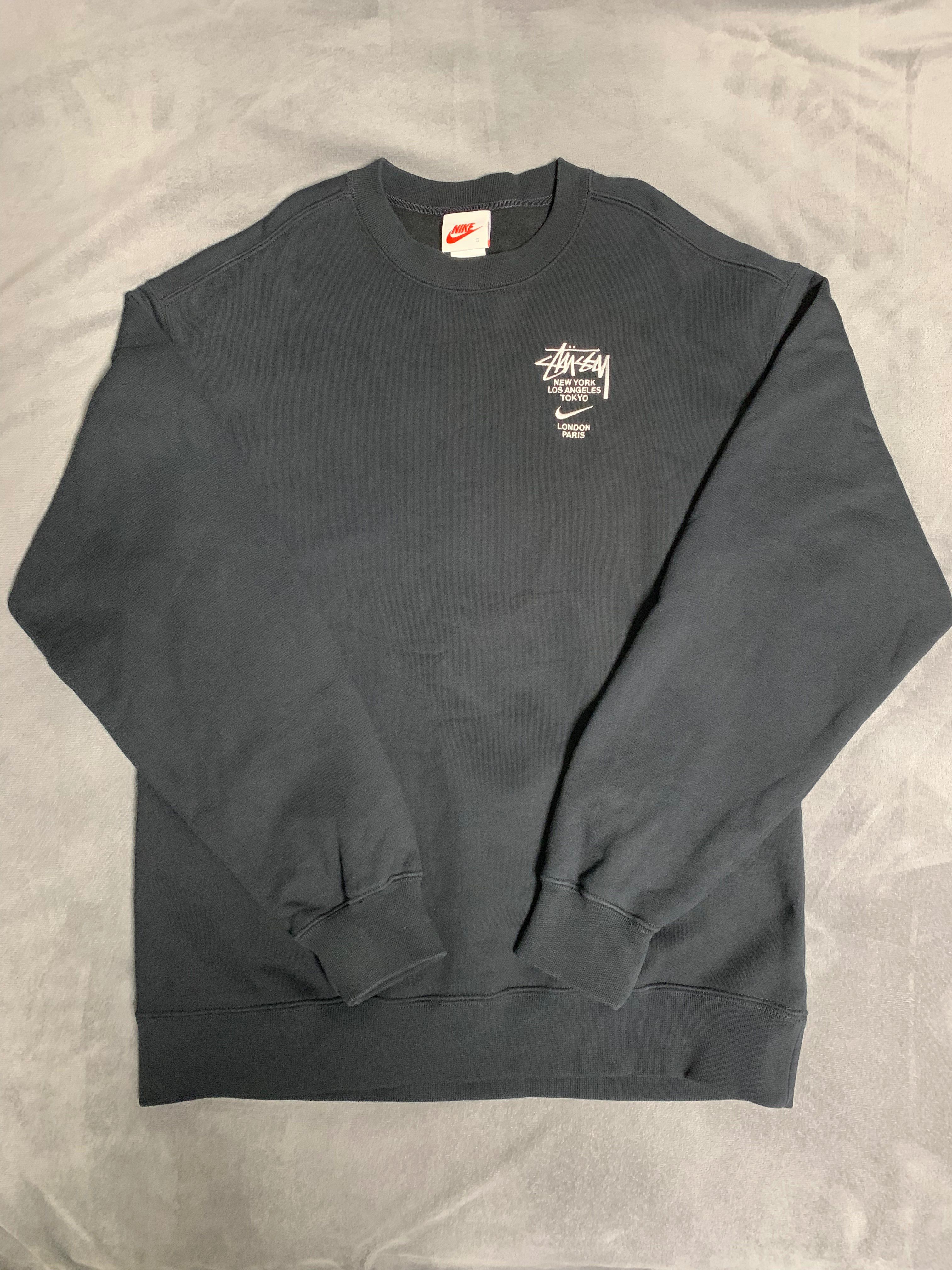 Nike x Stussy International Crewneck Sweatshirt (US Size) "Black" DC4198-010