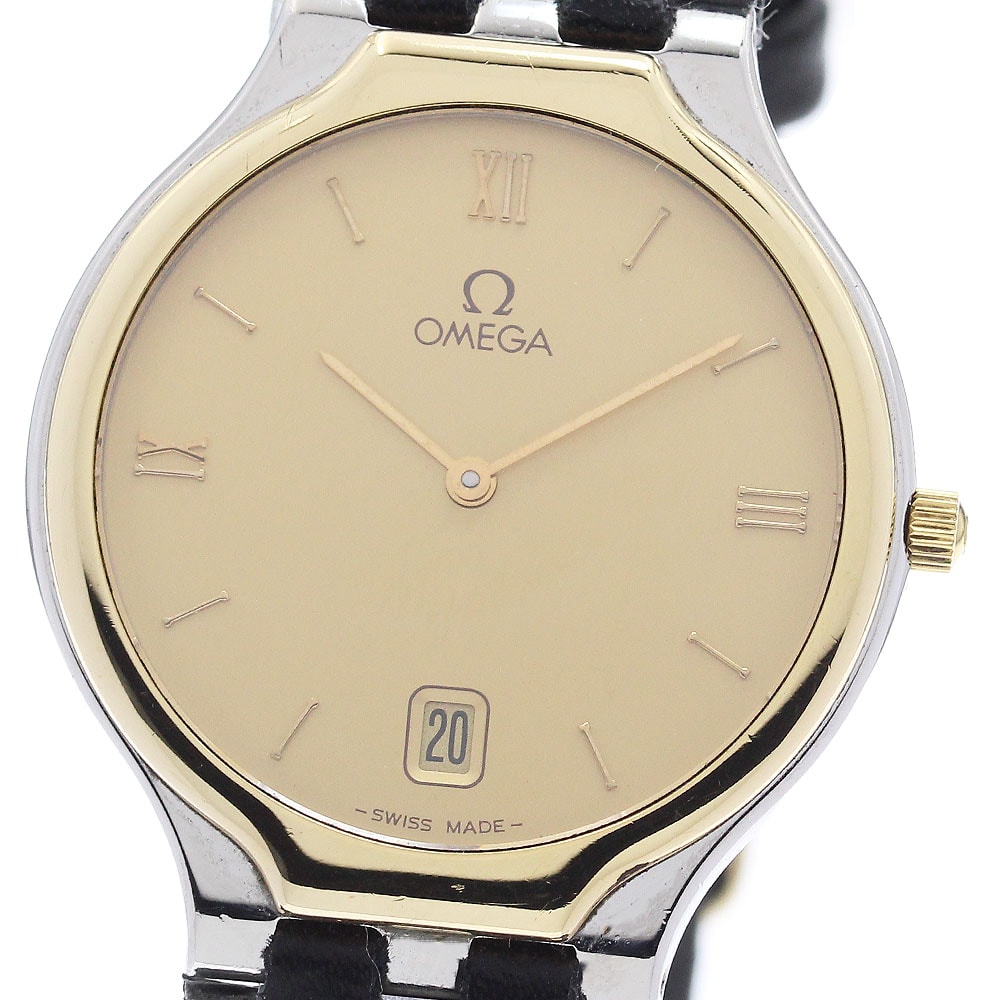 ★保 オメガ デビル デイト 4530.13.12 クォーツ メンズ 【中古】