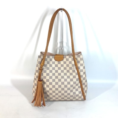 ルイヴィトン LOUIS VUITTON プロプリアノ N44027 ダミエアズール カバン 肩掛け トートバッグ フリンジ タッセル ショルダーバッグ ダミエアズールキャンバス ホワイト