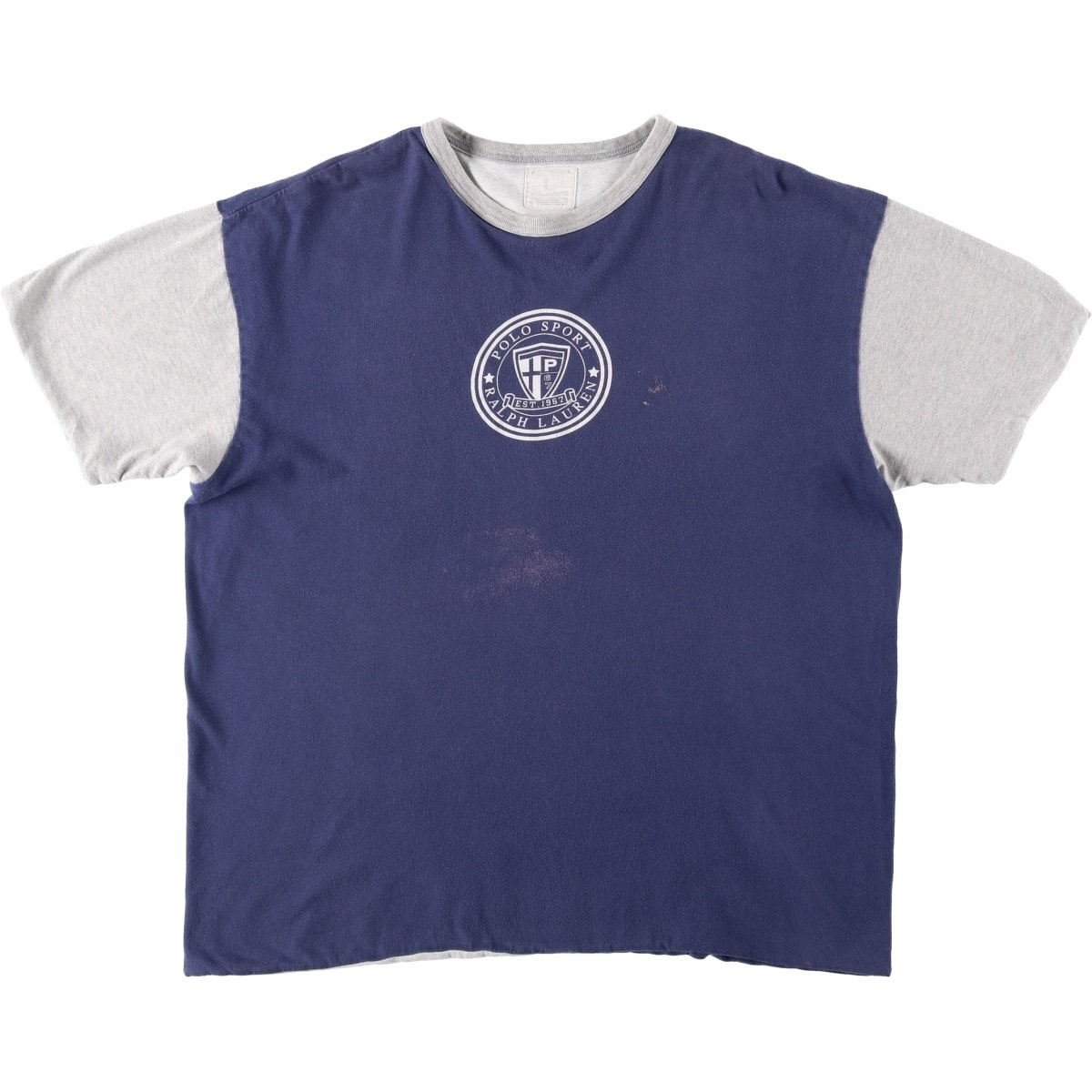 古着 90年代 ラルフローレン Ralph Lauren POLO SPORT ポロスポーツ リバーシブル ダブルフェイス 半袖 プリントTシャツ メンズL相当 ヴィンテージ/eaa658367