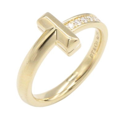 ティファニー TIFFANY&CO Tワン ダイヤ リング リング・指輪 ジュエリー K18(イエローゴールド) ダイヤモンド レディース ゴールド系 / クリア系 【中古】