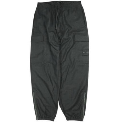 STONE ISLAND ストーンアイランド 25AW 3100021 Ghost Pieces WOOL NYLON FLANNEL CARGO PANTS ゴースト カーゴパンツ K2S15310021 S0F24 W32 BLACK 定価100,100円