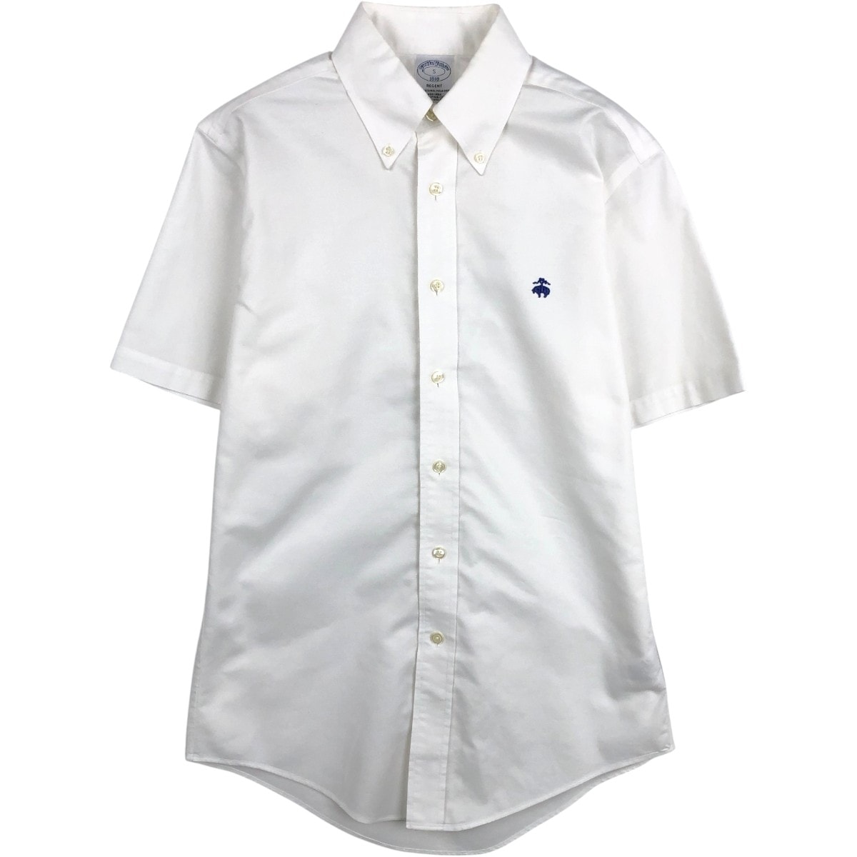 古着 ブルックスブラザーズ Brooks Brothers 1818 REGENT 半袖 ボタンダウンシャツ メンズS相当/eaa665316