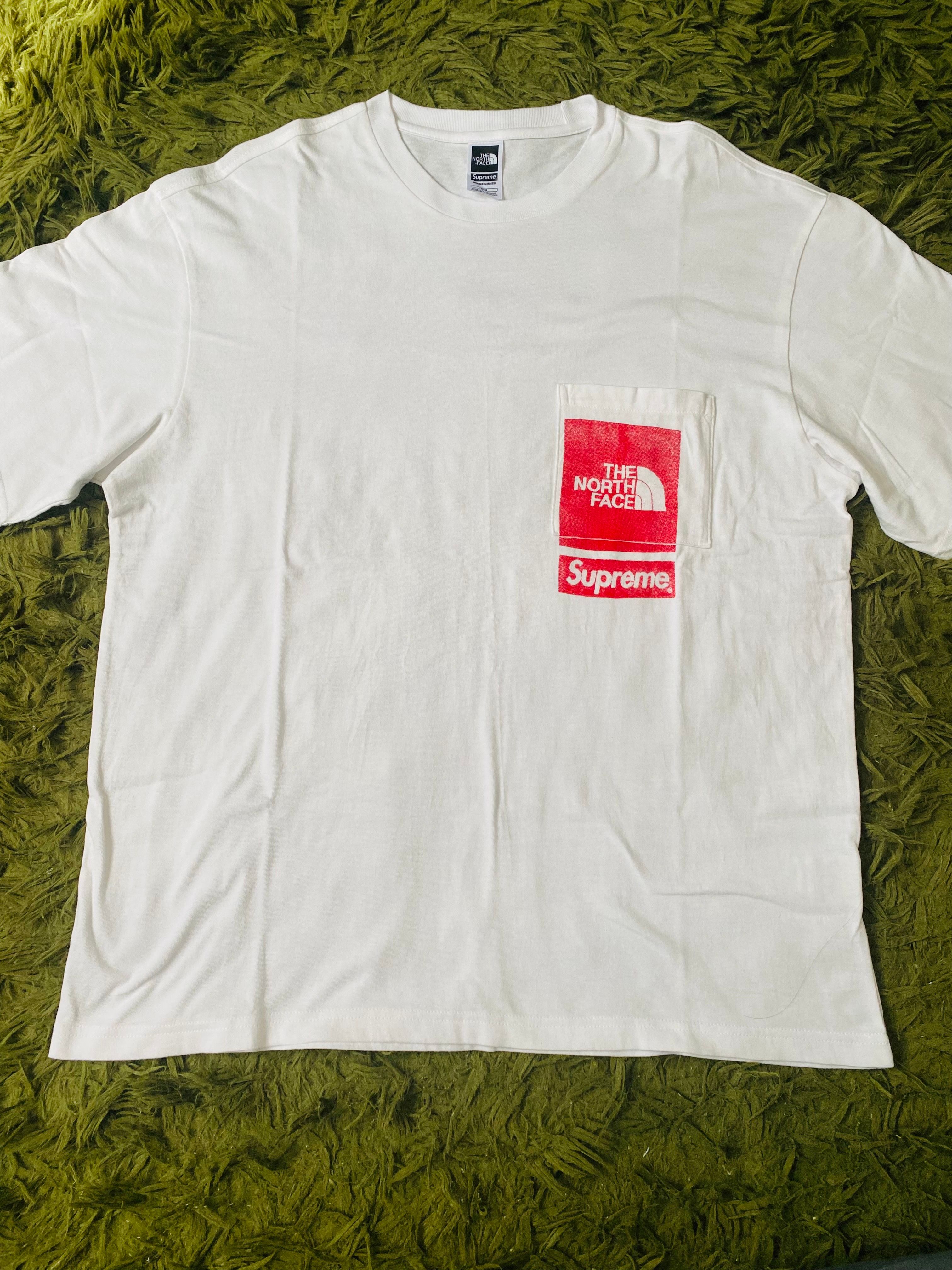 Supreme x The North Face Printed Pocket Tee "White"