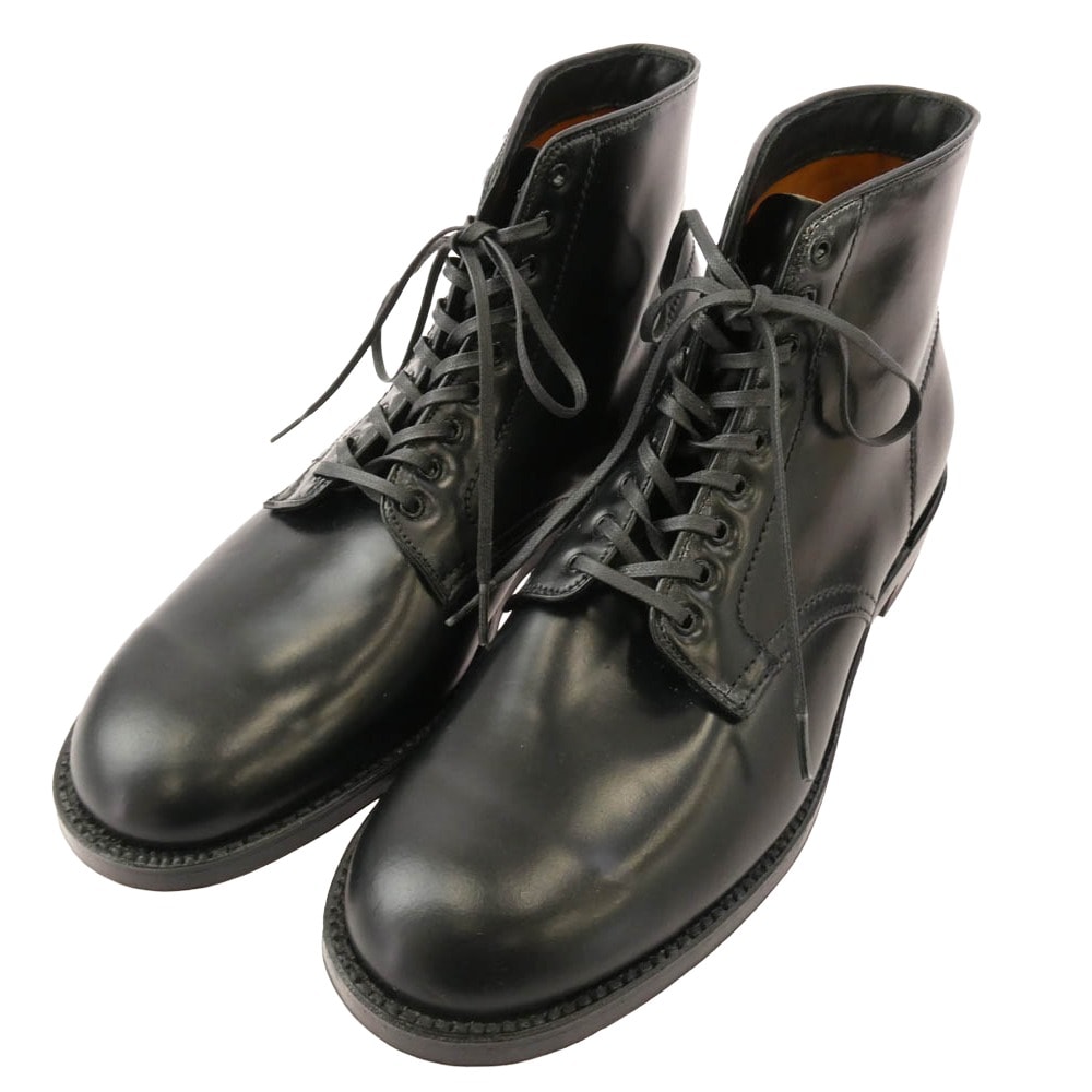 ALDEN オールデン ブーツ N0801 ref.別注 CORDVAN LACEUP BOOTS コードバン レースアップ ブーツ ブラック系 10D【美品】【中古】