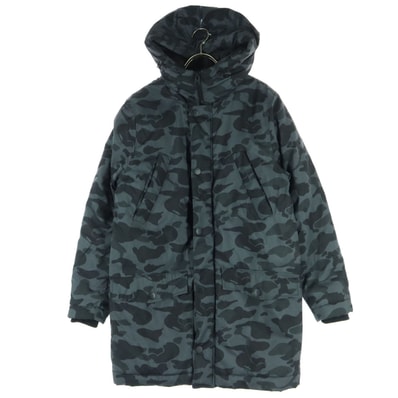 H&M エイチアンドエム TRD MRK コラボ 迷彩柄 長袖 中綿コート S グレー