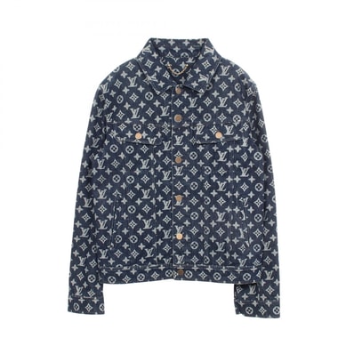 ルイ・ヴィトン LOUIS VUITTON モノグラム デニムジャケット 衣料品 アウター コットン メンズ ネイビー系 HFA01WGUO 【中古】