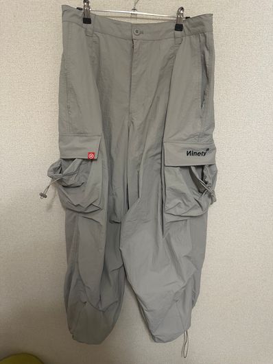 9090 Tech Logo Nylon Cargo Pants "Space Gray"