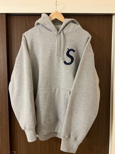 Supreme S Logo Hooded Sweatshirt "Heather Grey" (22FW)