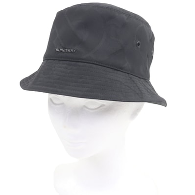 極美品 バーバリー ハット ブラック メンズ 8048768